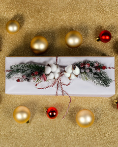 Decorative branch “Cotton”, assorted