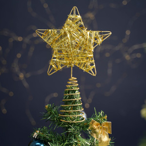 Christmas tree topper "Star", Snow Fantasy, assorted