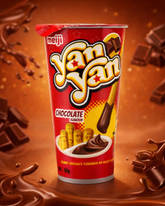 Cookies "Yan Yan", Meiji, chocolate cream, 50 g