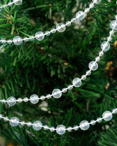Christmas beads, 2.7 m, pearl, assorted