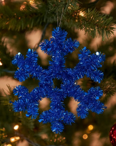 Christmas decoration made of tinsel, assorted