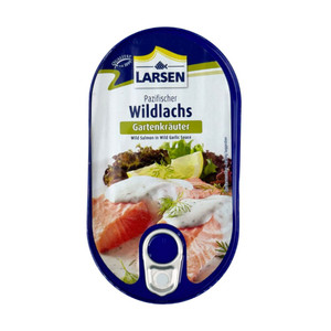 Wild salmon in wild garlic sauce, 200 g