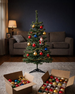 Artificial Christmas tree, Snow Fantasy, 120 cm, assorted