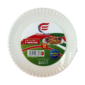Paper plate ECNO PACK 9, 50 pcs