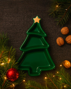 Serving dish "Christmas Tree", 18x25 cm