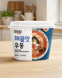 Instant noodles "Seafood Udon Bowl", Assi, 219 g