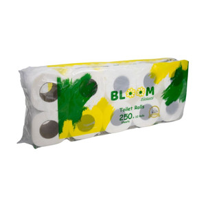 TOILET ROLL Bloom 250 SHEET POLY 10 rolls