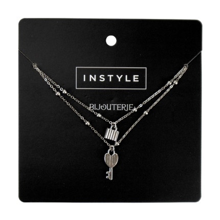 Double necklace with pendants