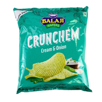 Chips "Balaji Wafers Cream Onion", 135 g