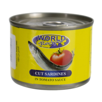 Cut sardines in tomato sauce, 180 g