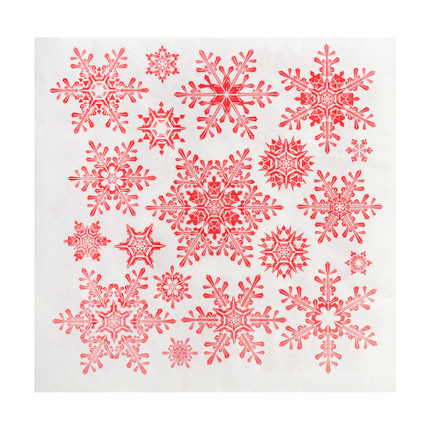 Christmas napkins, Snow Fantasy, 20 pcs, assorted