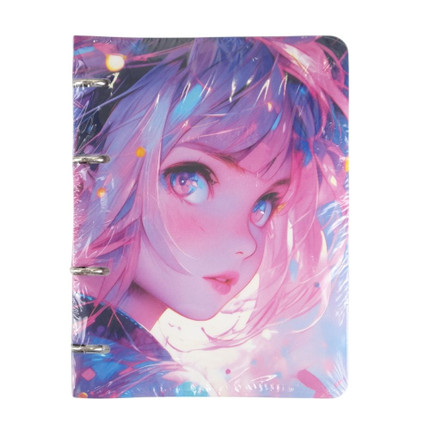 Ring binder notebook, A5, 100 sheets, assorted