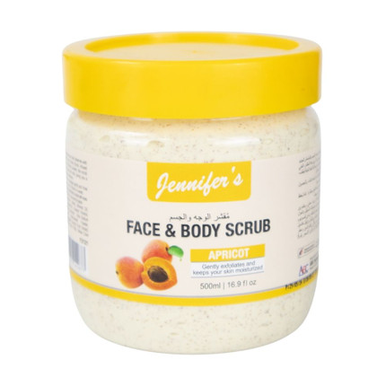 Jennifers Face And Body Scrub Aloe Vera 500ml