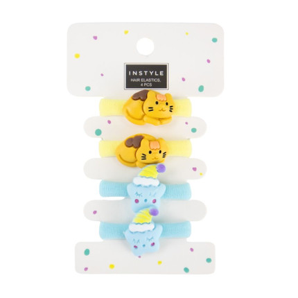 HAIR ELASTICS  4 PCS