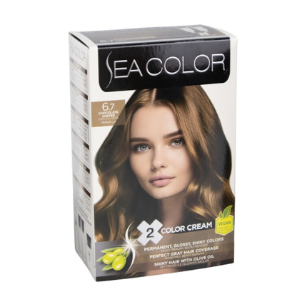 Hair dye "6.7 CHOCOLATE COFFEE", Sea color