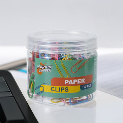 Paper clips in a jar, 150 pcs., 2.8 cm