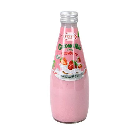 TEPTIP COCONUT MILK WITH JELLY STRAWBERRY 290ML