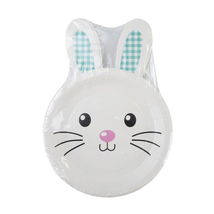 Paper plate, 8 pcs., in assortment