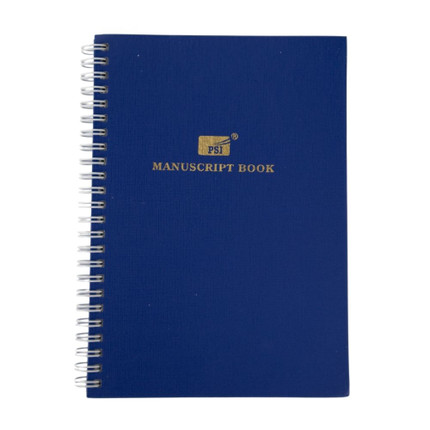 Spiral manuscript book A5 square 96 sh.