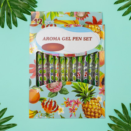 Scented gel pens, 12 pcs., colored
