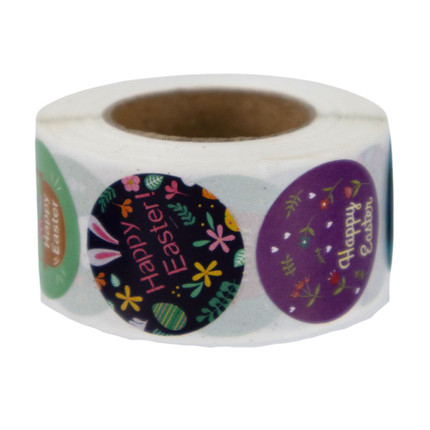 Stickers in roll, 500 pcs., in assortment