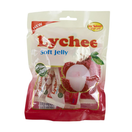 Marmalade, Soft Jelly Candy, lychee, 100 g