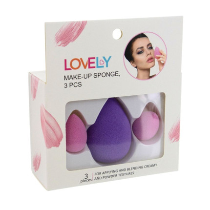 Make-up sponge, 3 pcs, Lovely