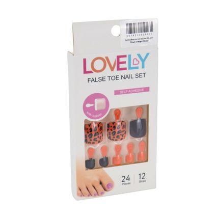 self adhesive toe nail set 24 pcs