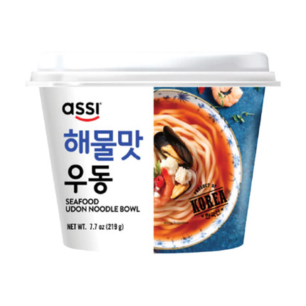 Instant noodles "Seafood Udon Bowl", Assi , 219 g