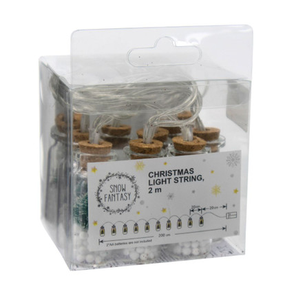 Christmas garland “Trees”, Snow Fantasy, 2 m, assorted