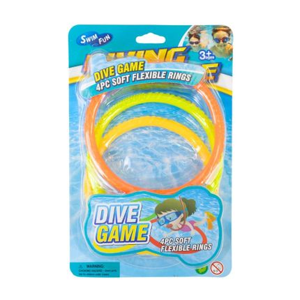 Swimming pool dive game (Rings), 4 pcs