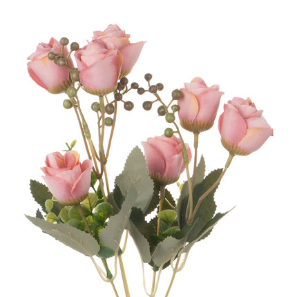Artificial spray rose, in assortment