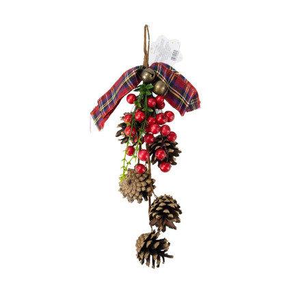 Christmas decoration with cones, assorted