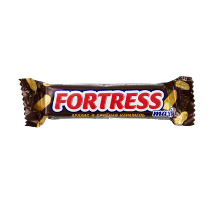Chocolate bar, Fortress, peanuts and salted caramel, 50 g