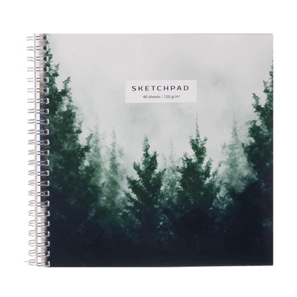 Sketch pad 40 sheets 195x197-Gray -Girl