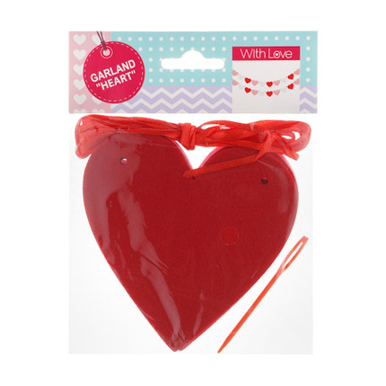 Heart garland, in assortment