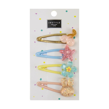 HAIR CLIP, 4PCS, INSTYLE