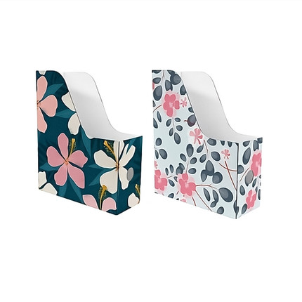 Cardboard document trays, 2 pcs., 30x25x9.7 cm, assorted