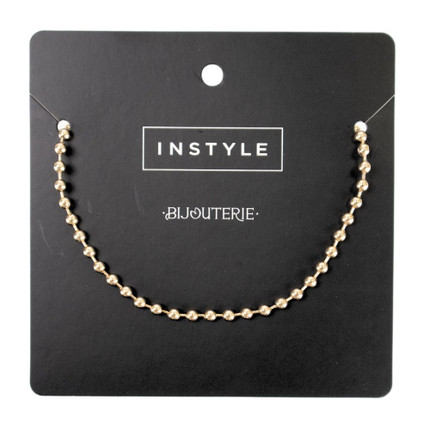 Beaded necklace 43 cm