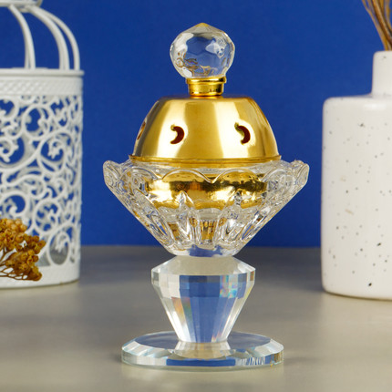 Glass incense burner