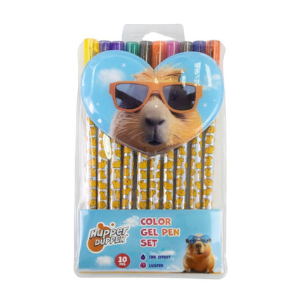 Colored gel pens, 10 colors, assorted