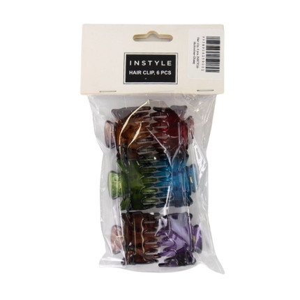 Hair clip, 6 pcs, INSTYLE