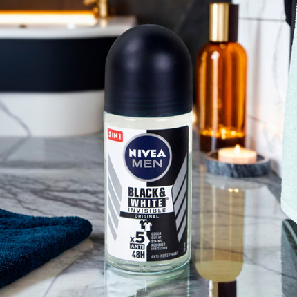 Roll-on deodorant "Black & White", Nivea, 50 ml