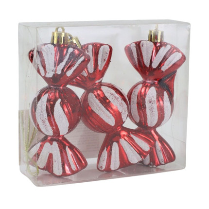 Hanging Christmas decorations, Snow Fantasy, 3 pcs, assorted