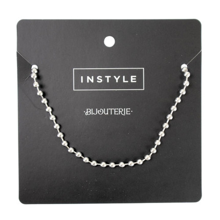 Beaded necklace 43 cm