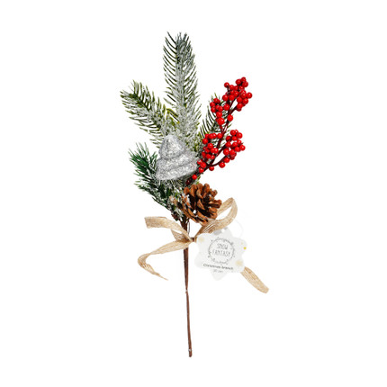 Christmas branch, Snow fantasy, 30 cm