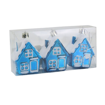 Hanging Christmas decorations, Snow Fantasy, 3 pcs, assorted