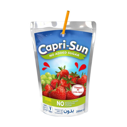Capri-Sonne Juice Strawberry 200ml pack