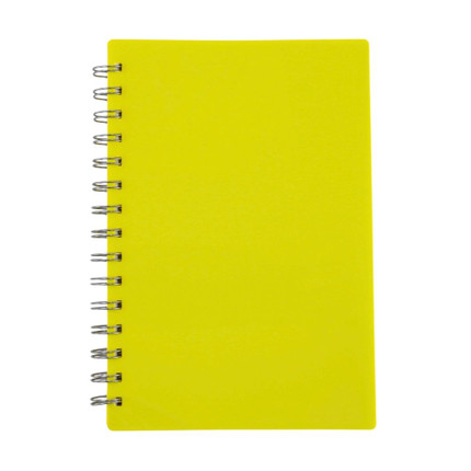 A5 spiral notebook, 96 sheets, presented in assortment