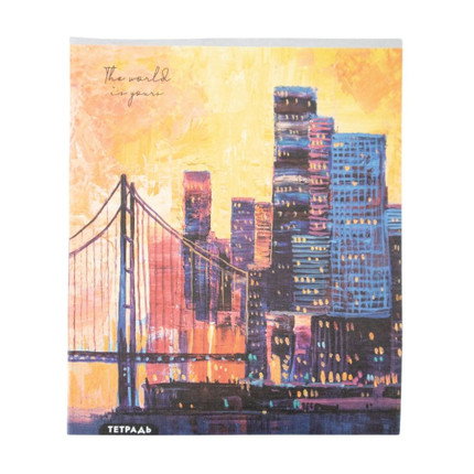 Notebook, A5, 48 sheets, squared, assorted